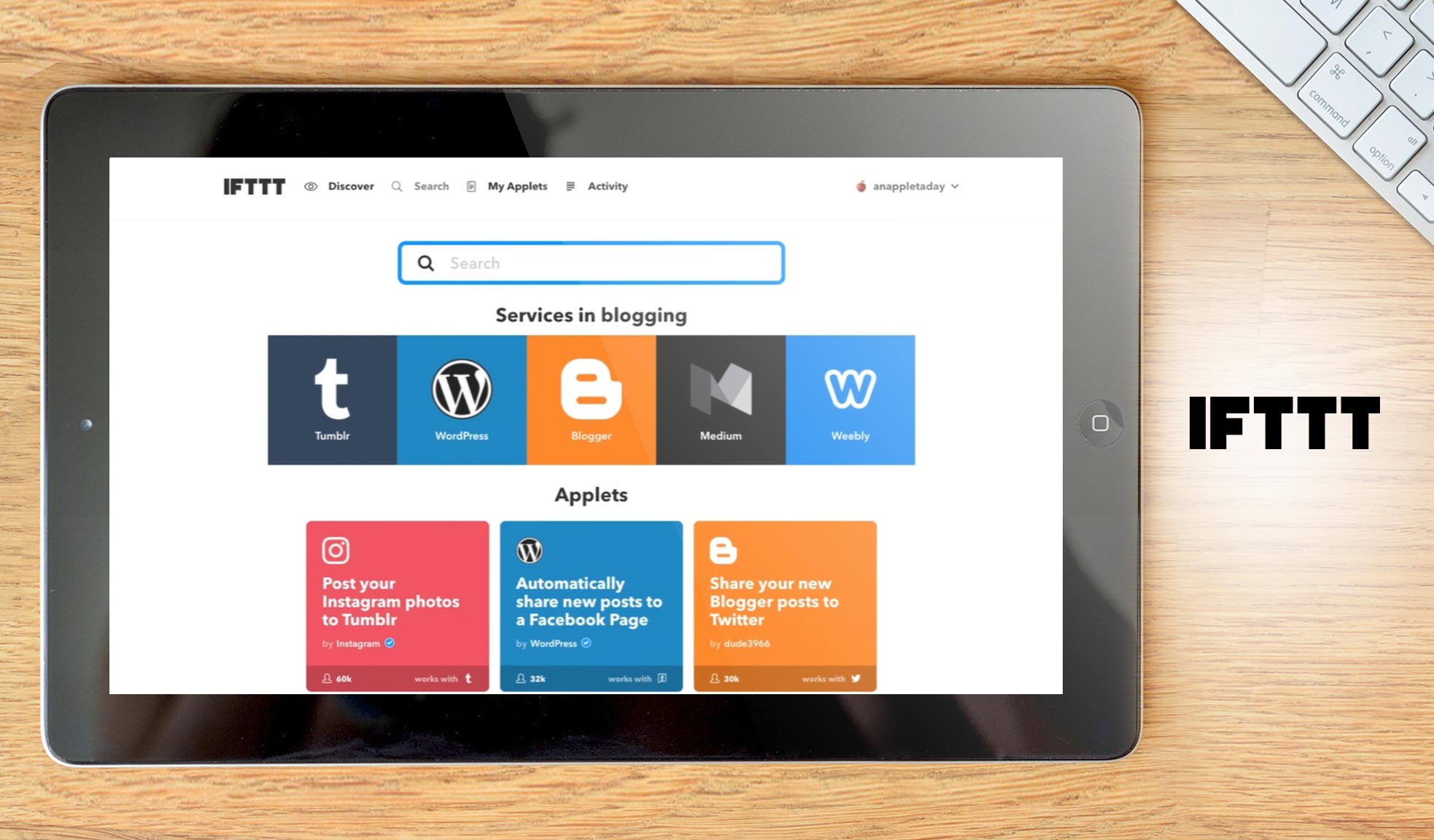 ifttt dashboard example