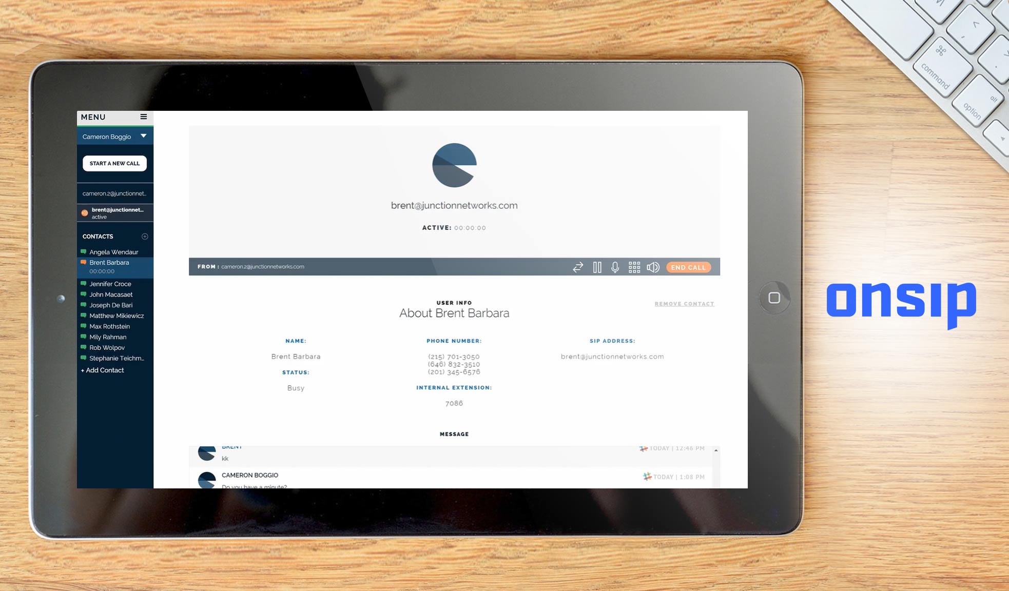 onsip dashboard example