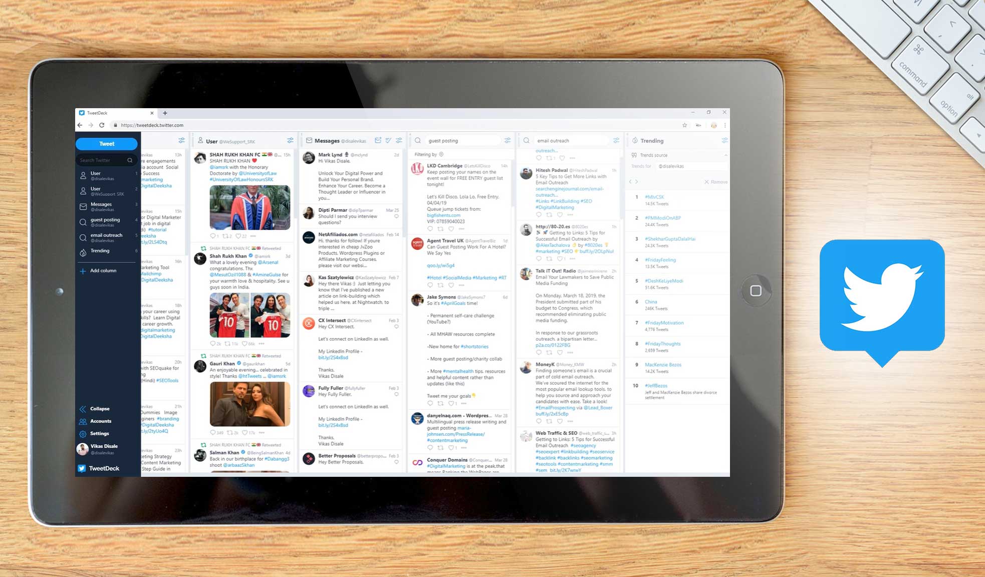 tweetdeck dashboard example