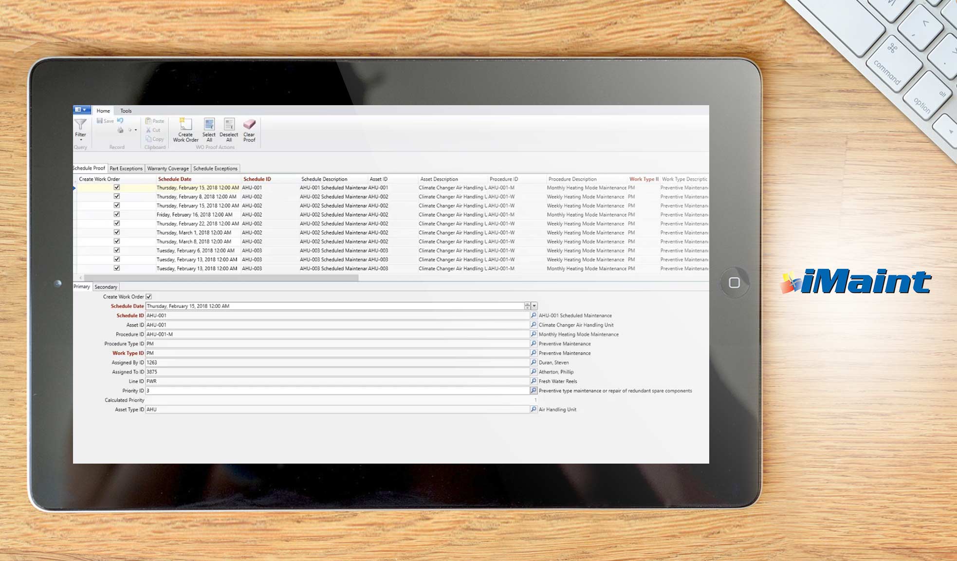 imaint dashboard example