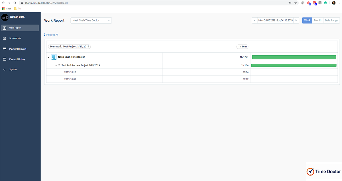 time doctor client access