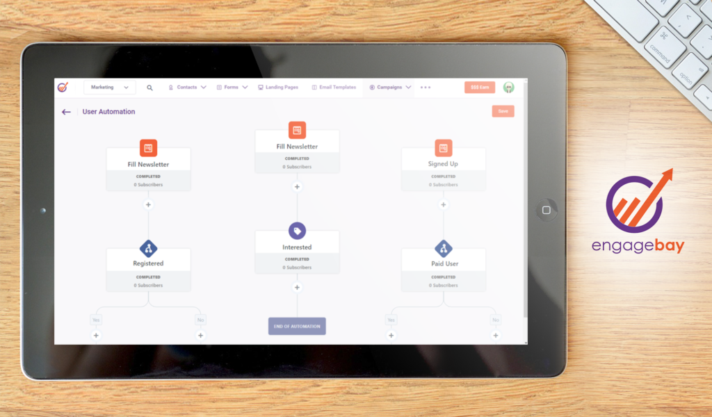 EngageBay Dashboard