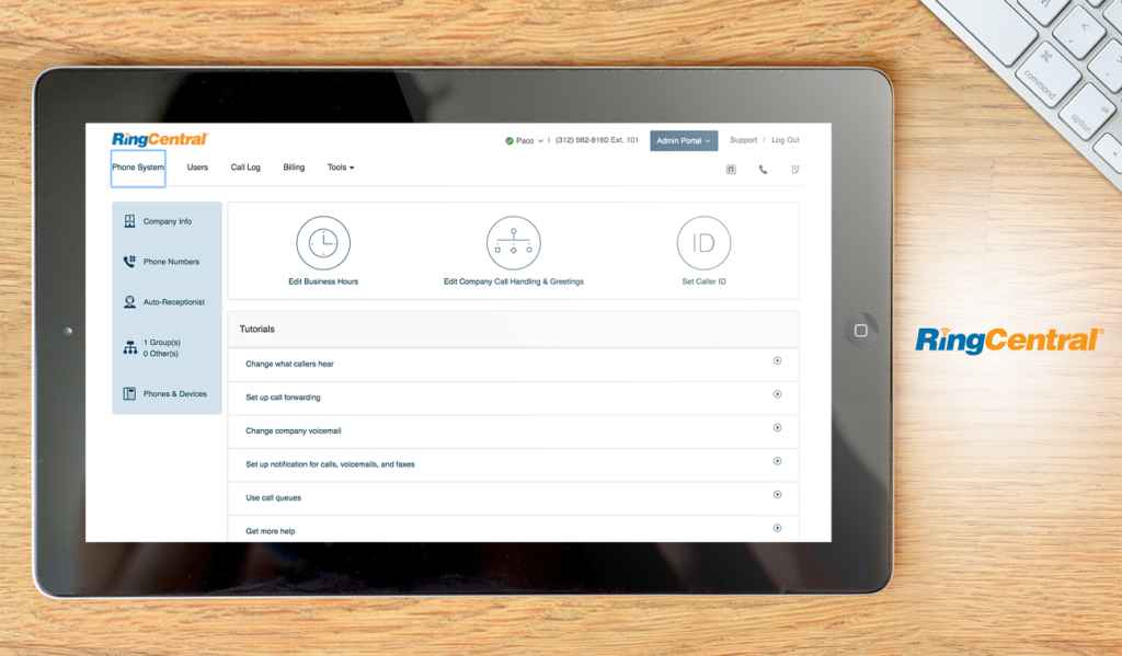 RingCentral Dashboard