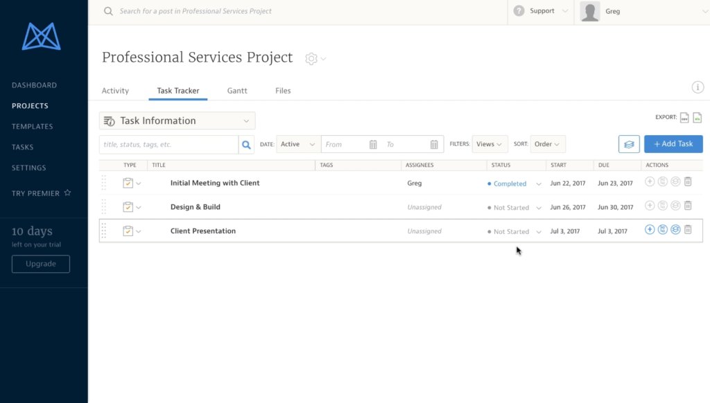 Mavenlink project visibility