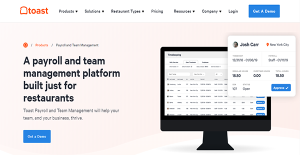 Toast Payroll Reviews: Pricing & Software Features 2024 ...