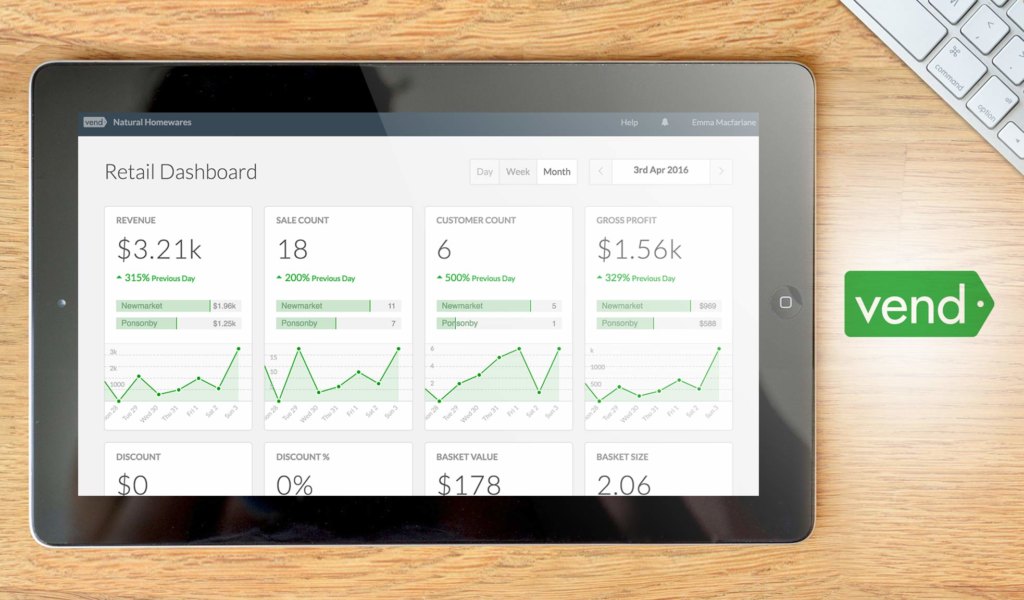 Vend Dashboard