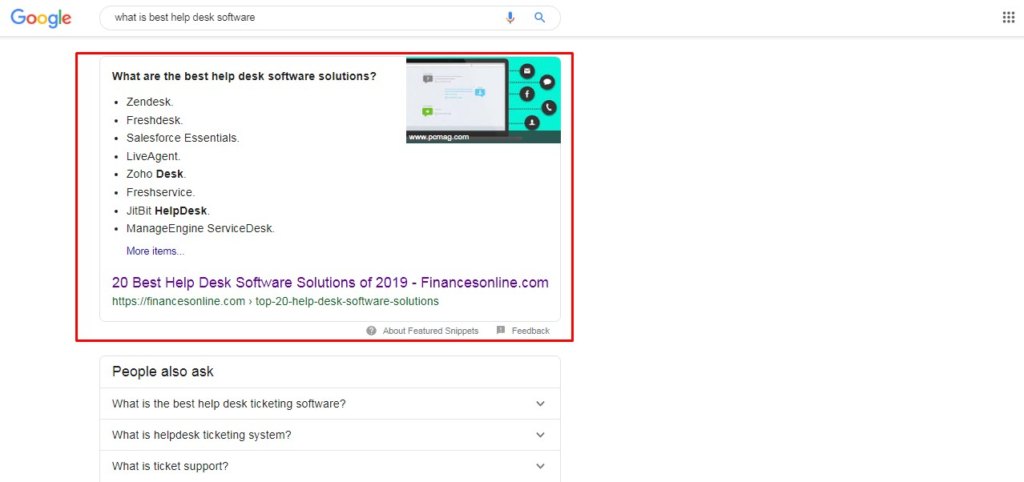 Featured Snippet