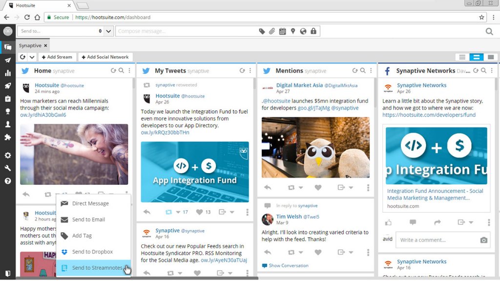HootSuite Dashboard