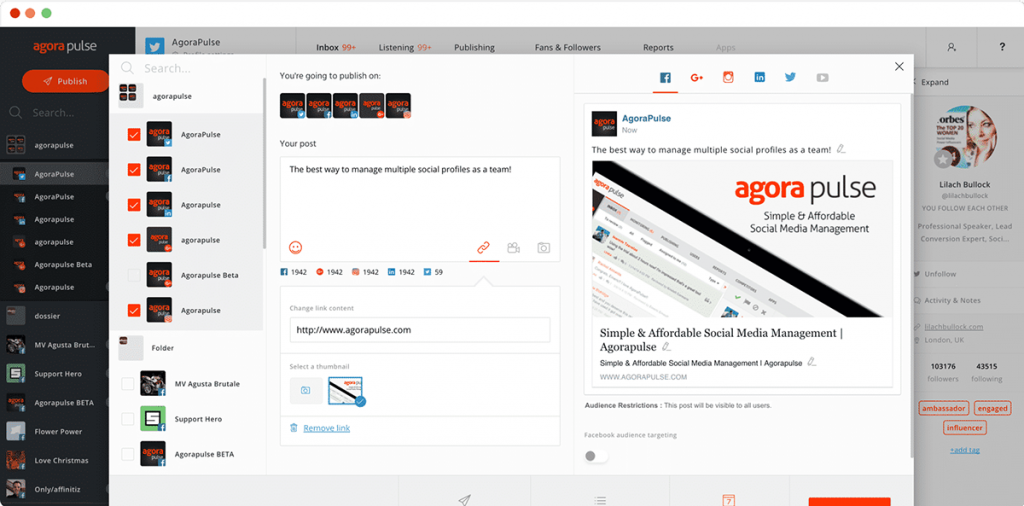 AgoraPulse Dashboard
