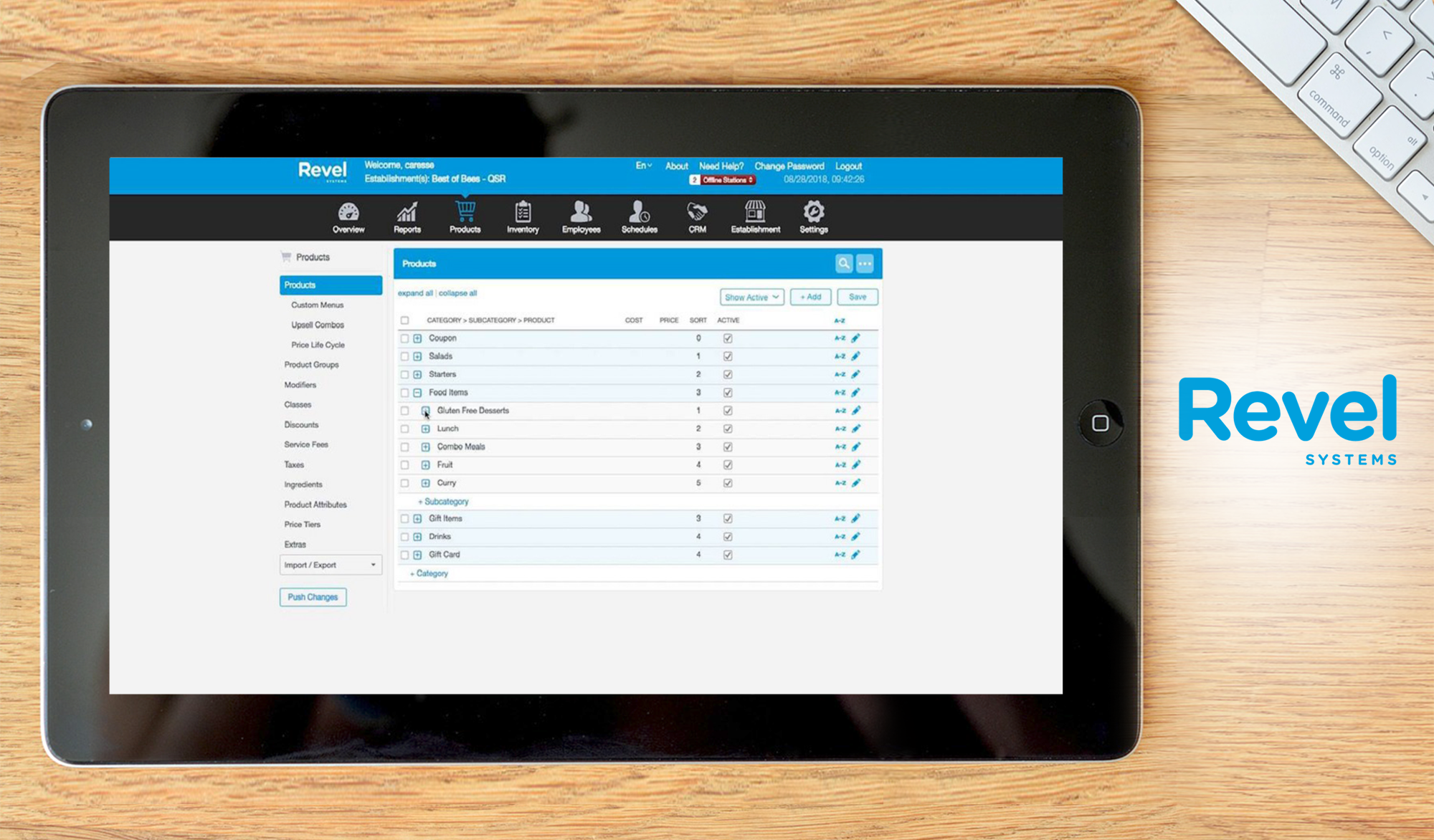 Revel Systems POS Dashboard