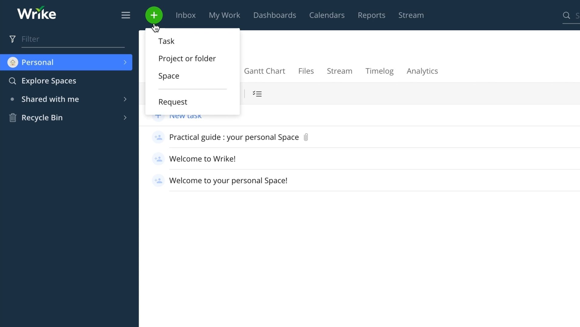 wrike project folders and file system