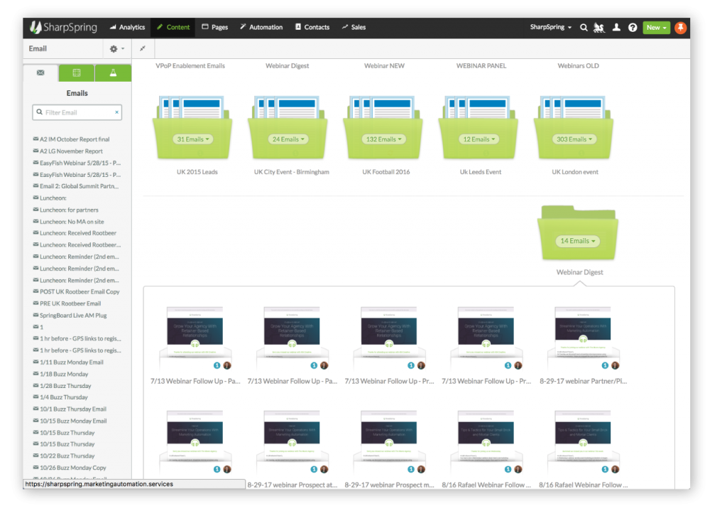 SharpSpring email marketing