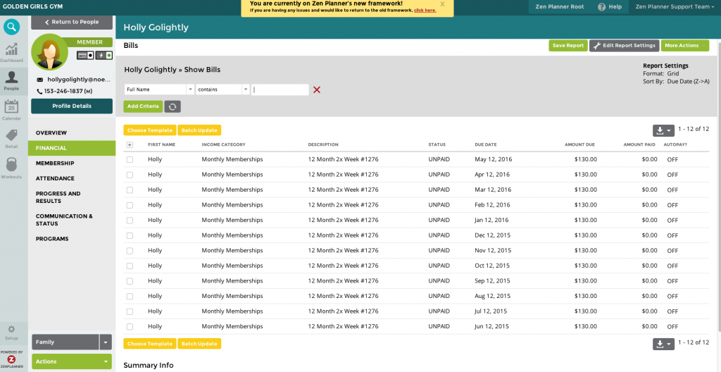 Streamlines billing with Zen Planner