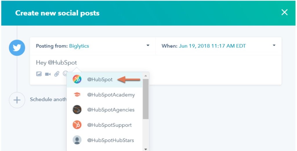 HubSpot publishing dashboard