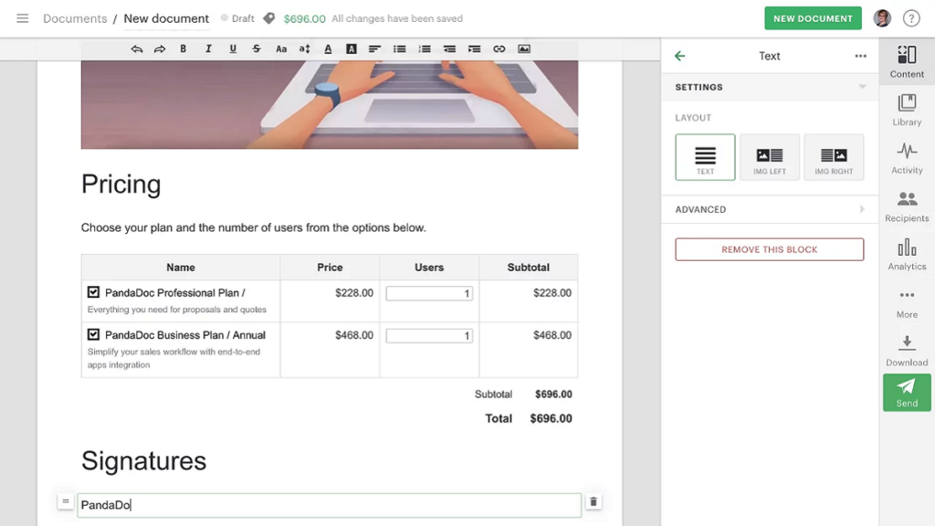 PandaDoc Pricing