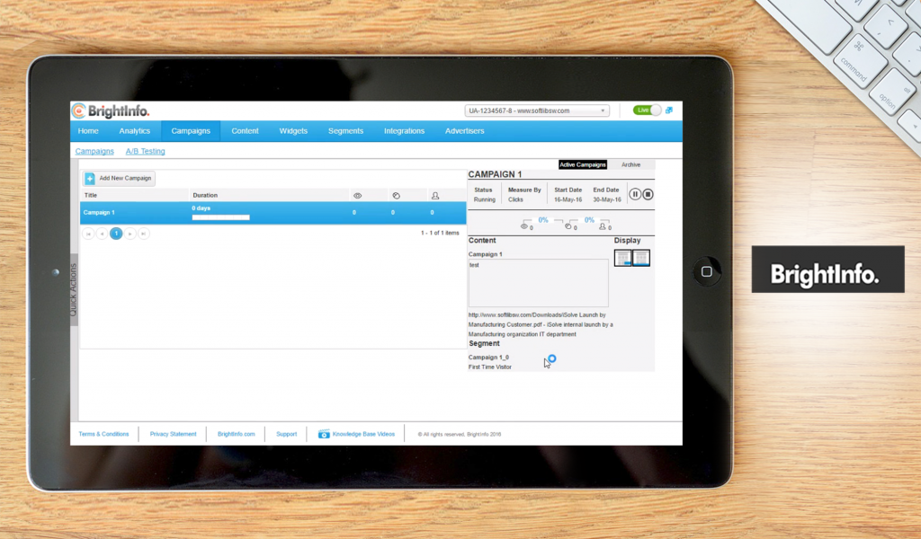 brightinfo dashboard