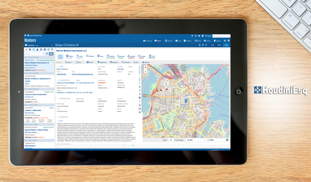 HoudiniEsq dashboard
