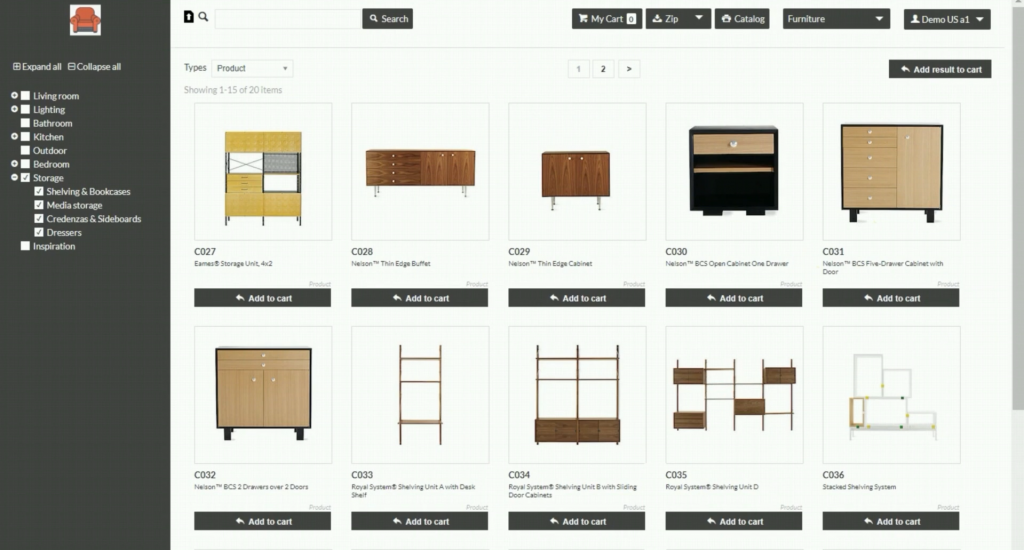 InRiver PIM dashboard