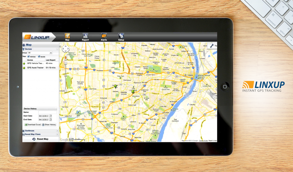 Linxup GPS Tracking Dashboard