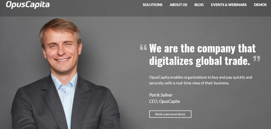 OpusCapita dashboard