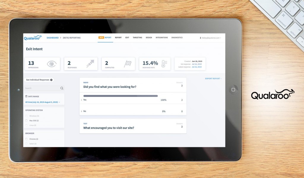 Qualaroo dashboard