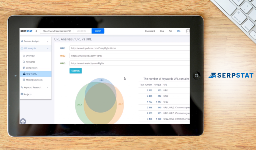 Serpstat dashboard
