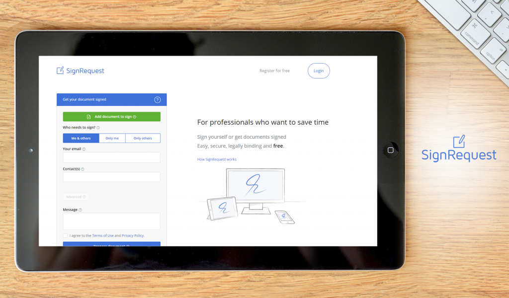 Signrequest dashboard