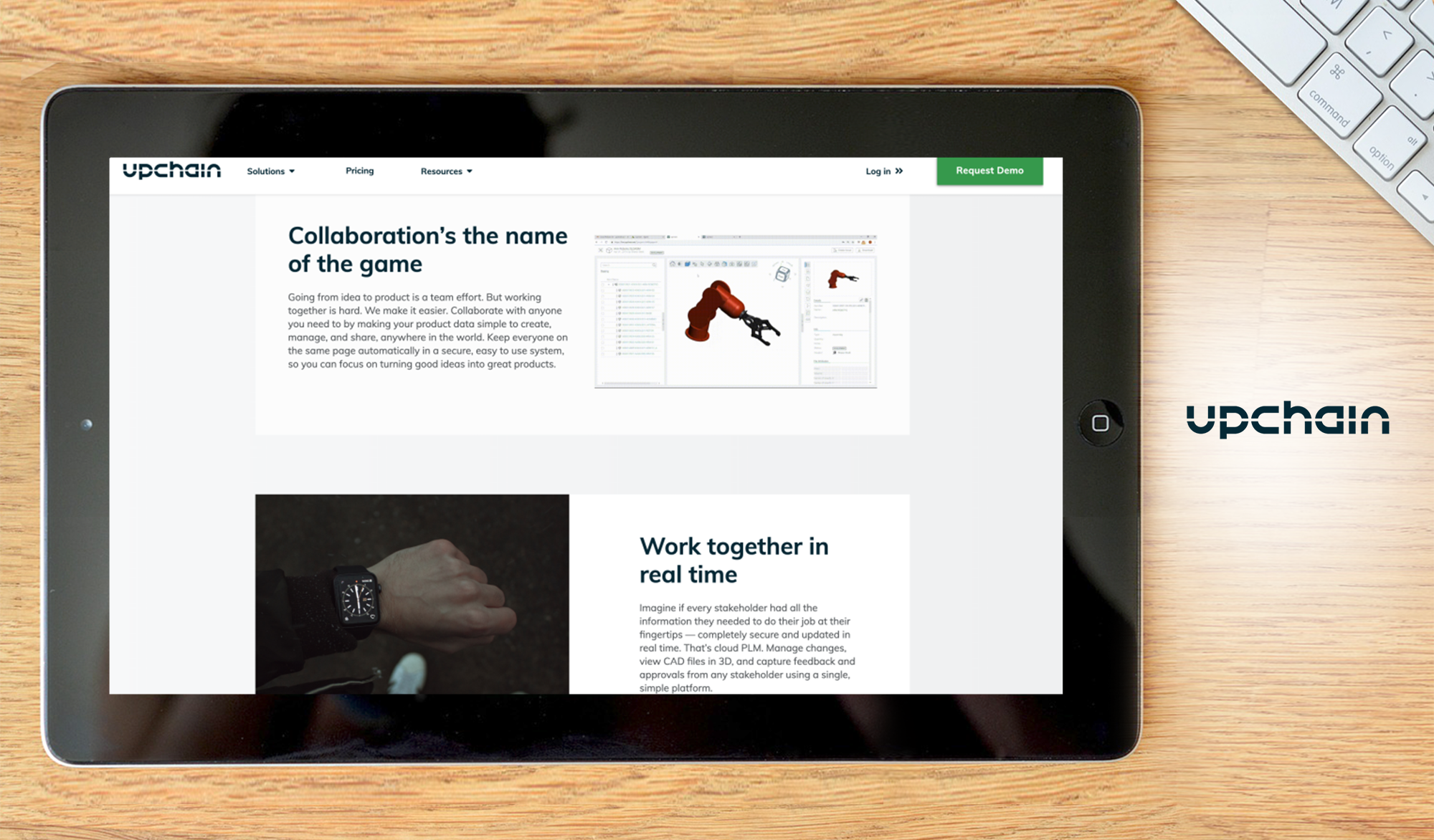 Upchain PLM dashboard