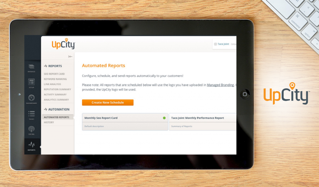 Upcity dashboard