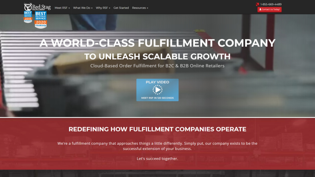 redstag fulfillment homepage