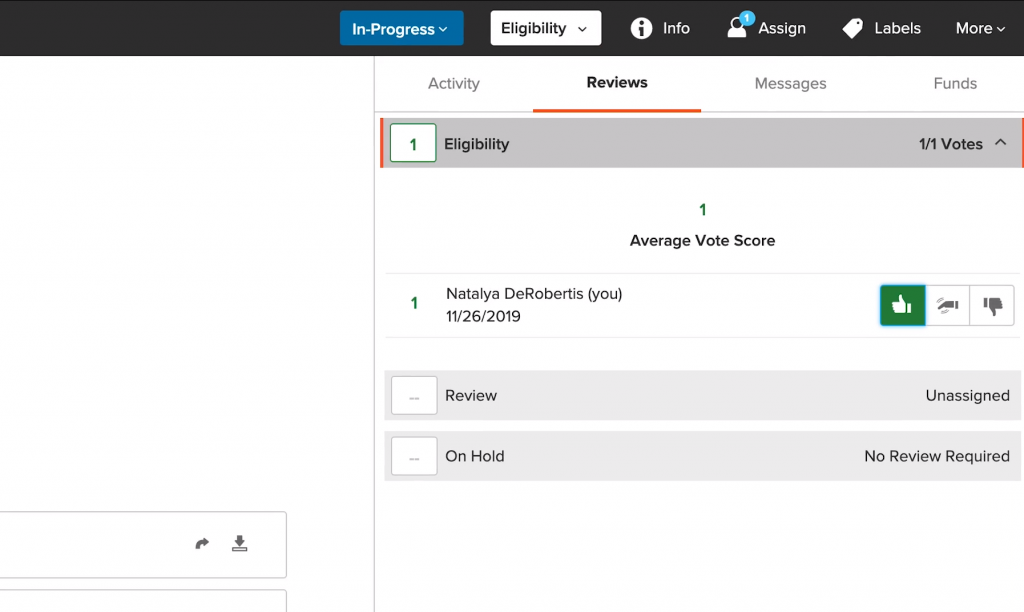 submittable review options