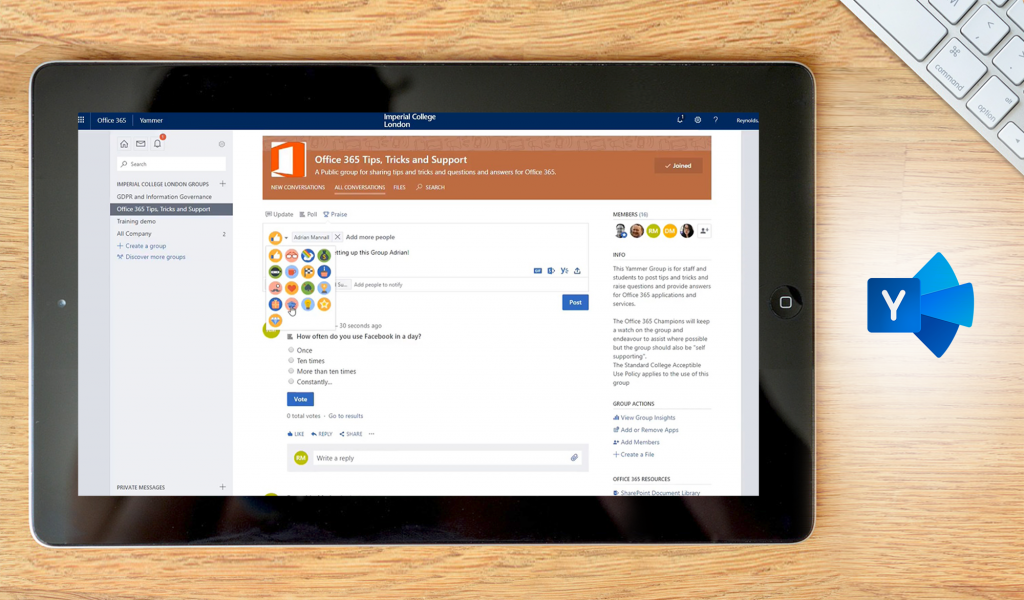 Yammer Dashboard