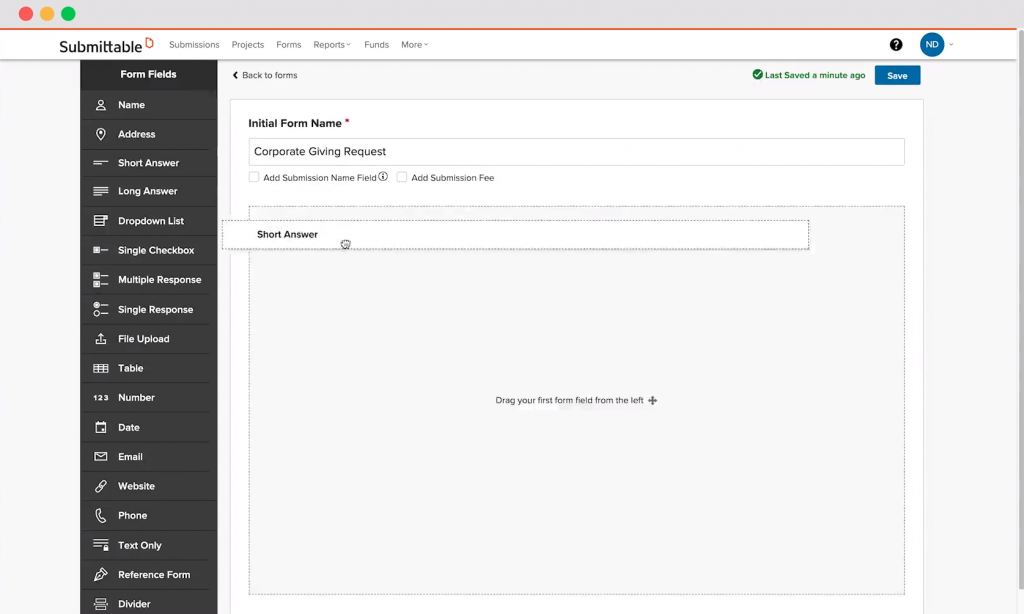 submittable drag-and-drop forms
