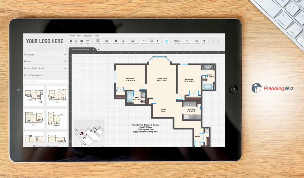 Planningwiz Floor planner dashboard