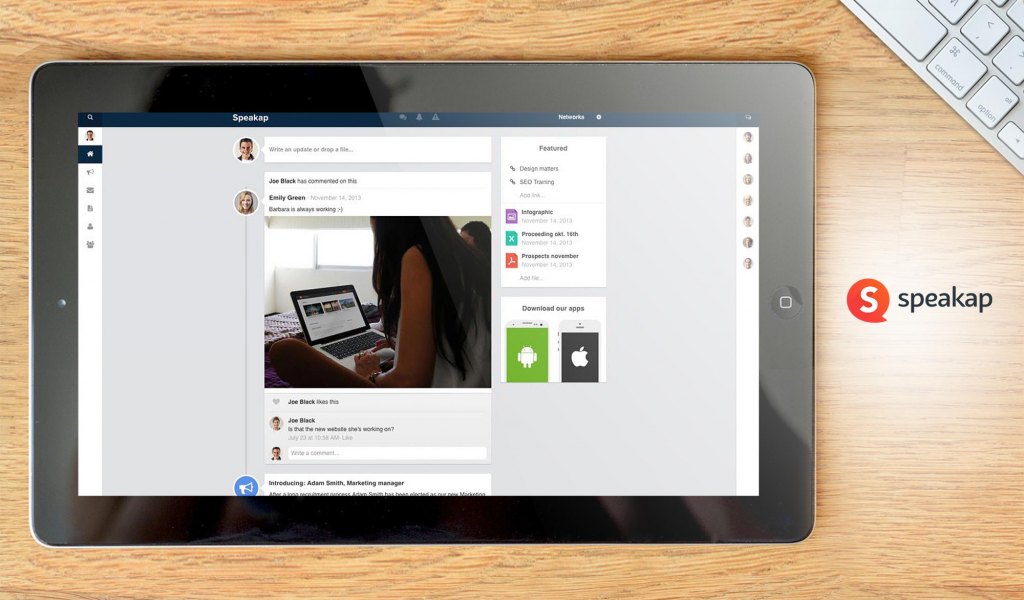 Speakap dashboard