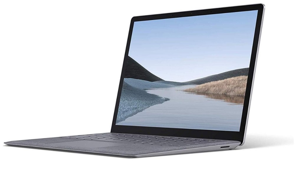 laptop on plain background