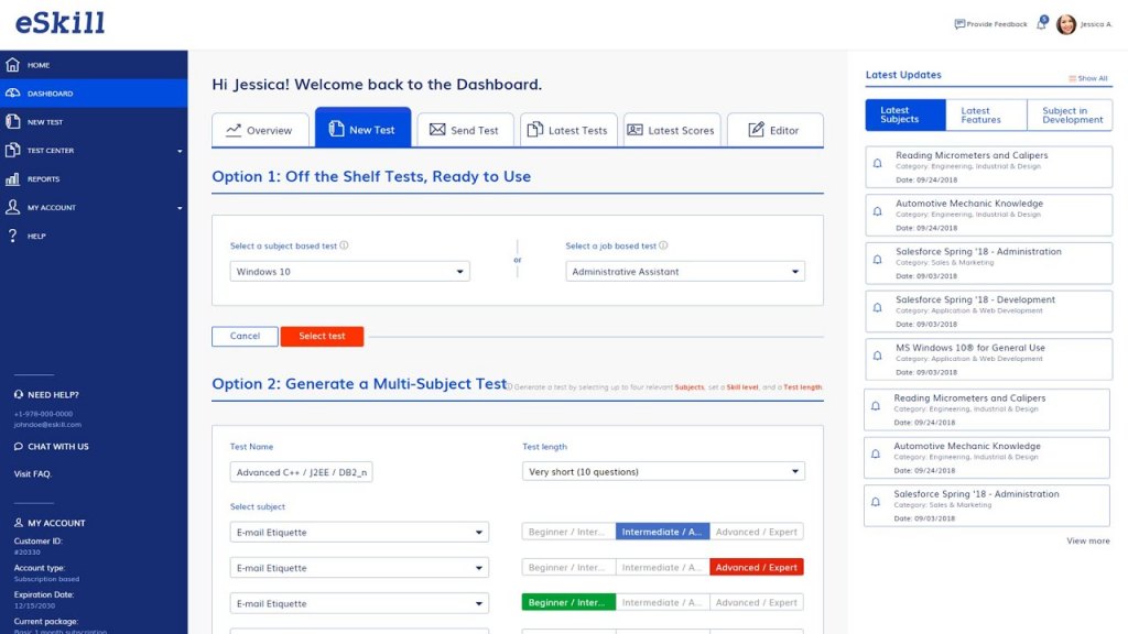 eskill dashboard