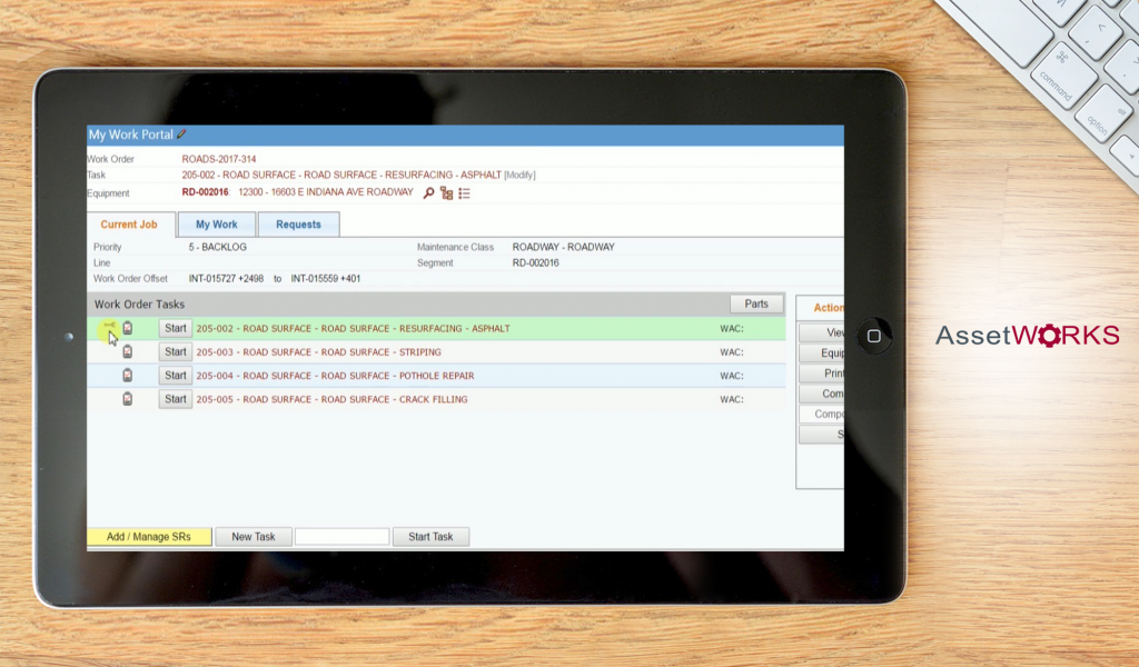 AiM Space Management dashboard