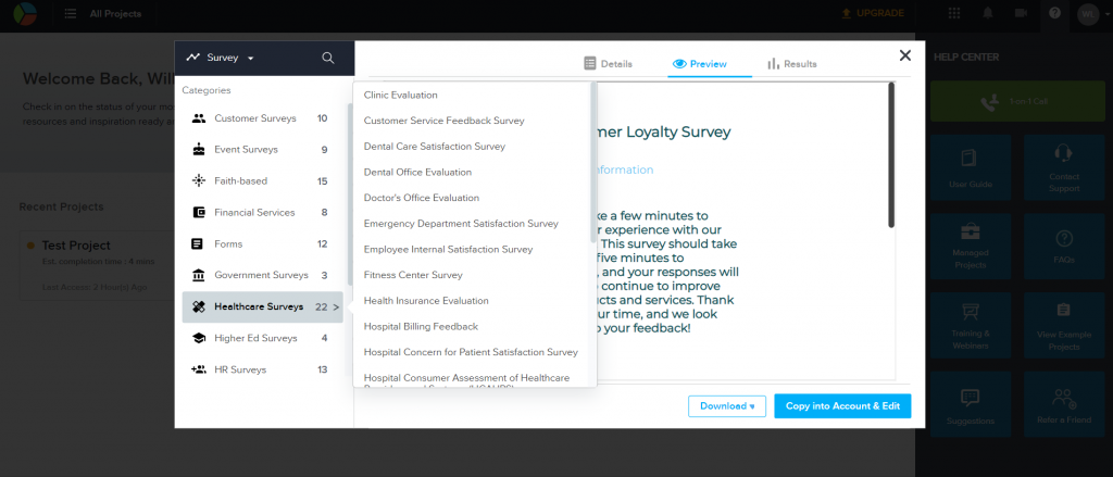 SoGoSurvey dashboard ease of use
