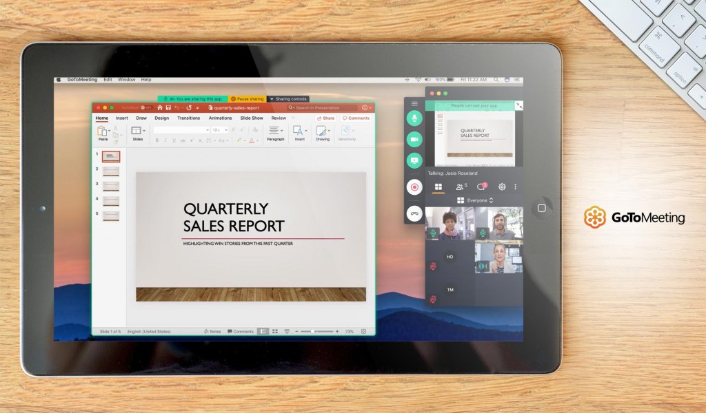 GoToMeeting dashboard