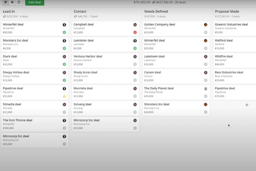Pipedrive Screenshot