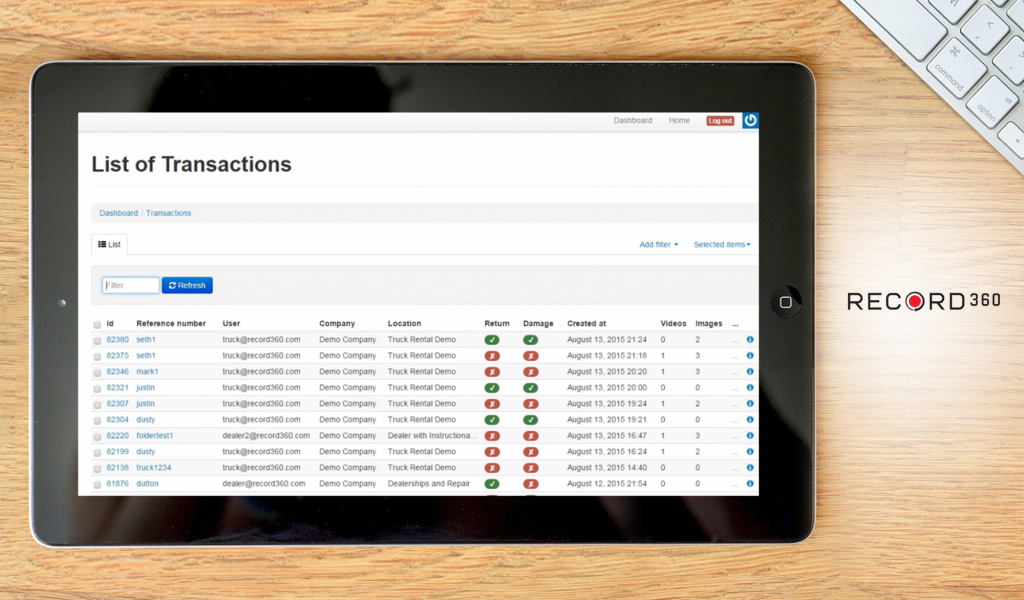 record360 dashboard