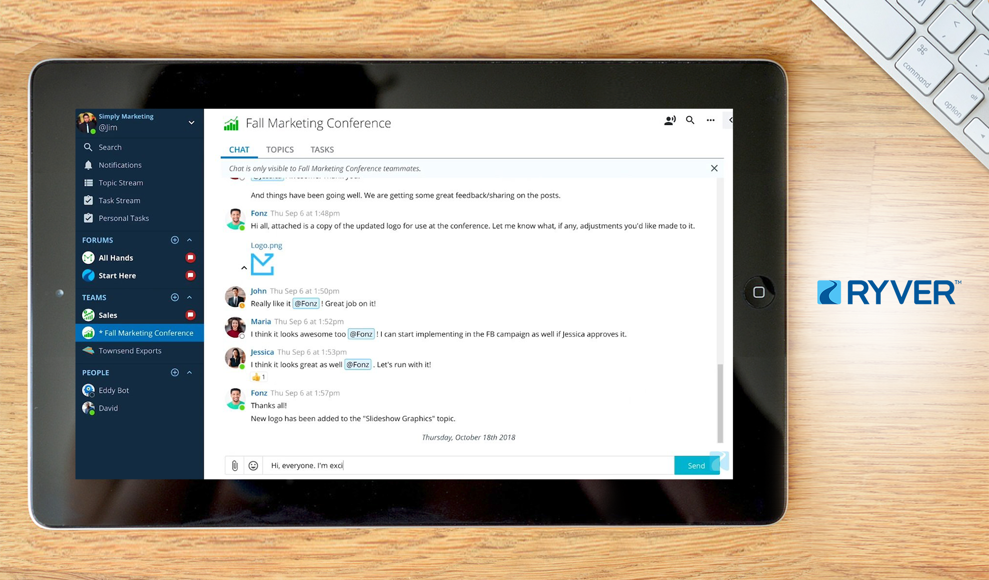 ryver dashboard