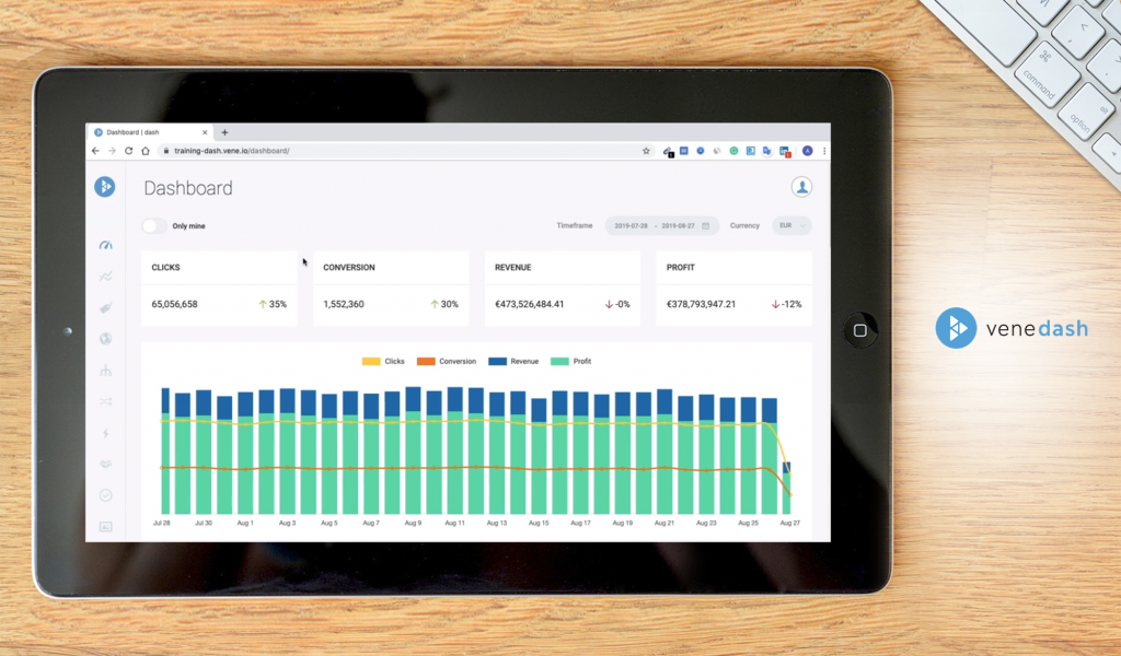 vene dash dashboard