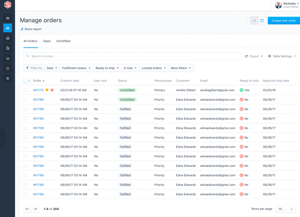 ShipHero search filters