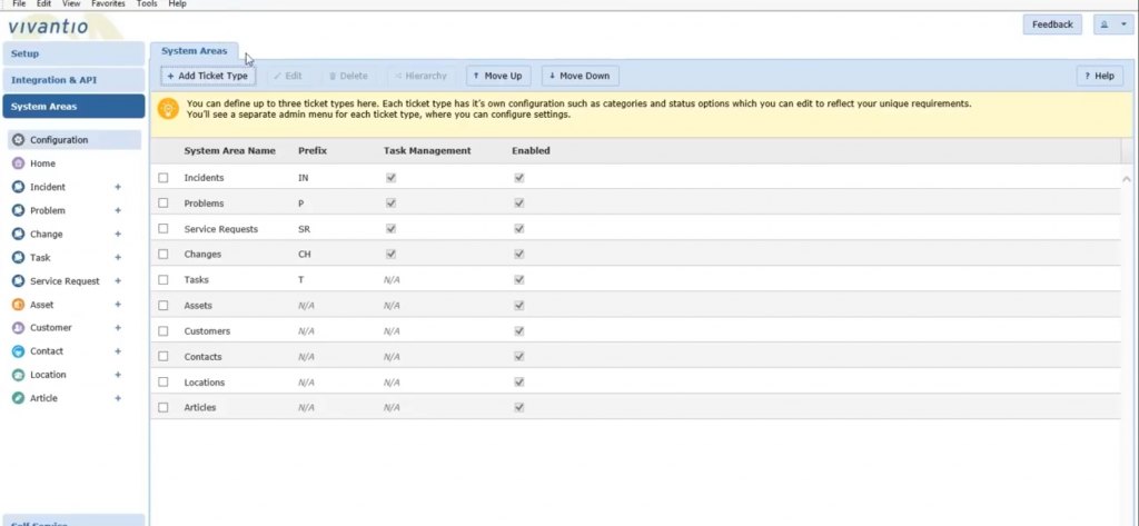 Vivantio ticketing rules