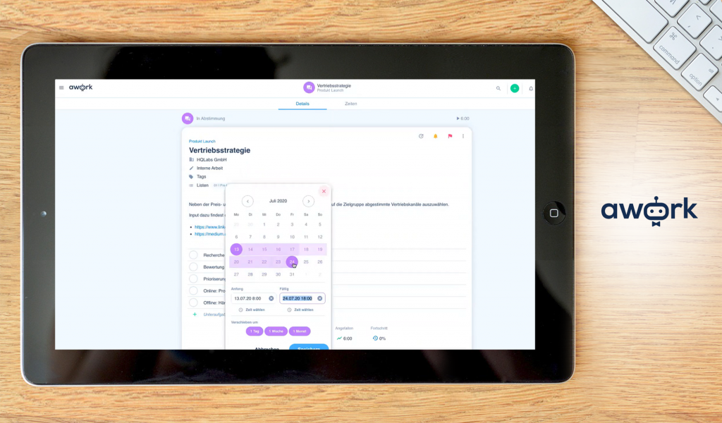 awork dashboard