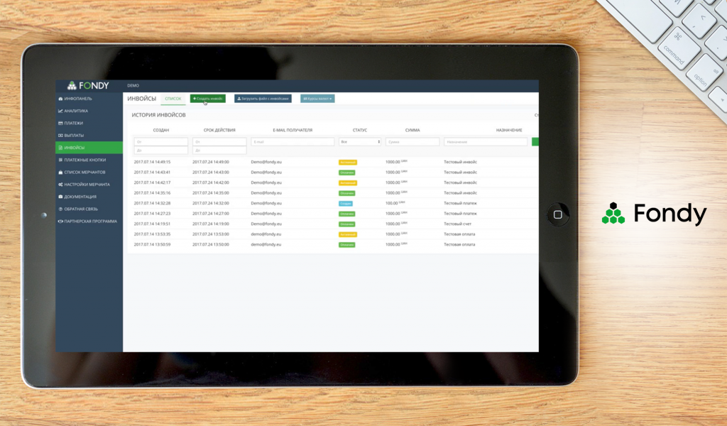Fondy Dashboard