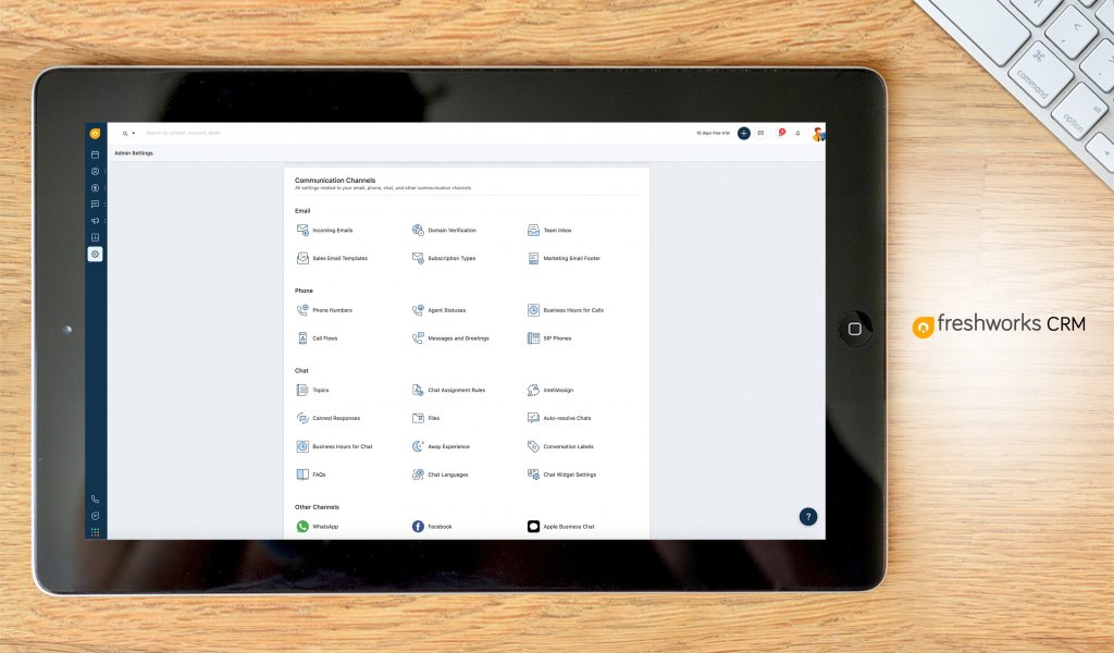 Freshworks CRM dashboard