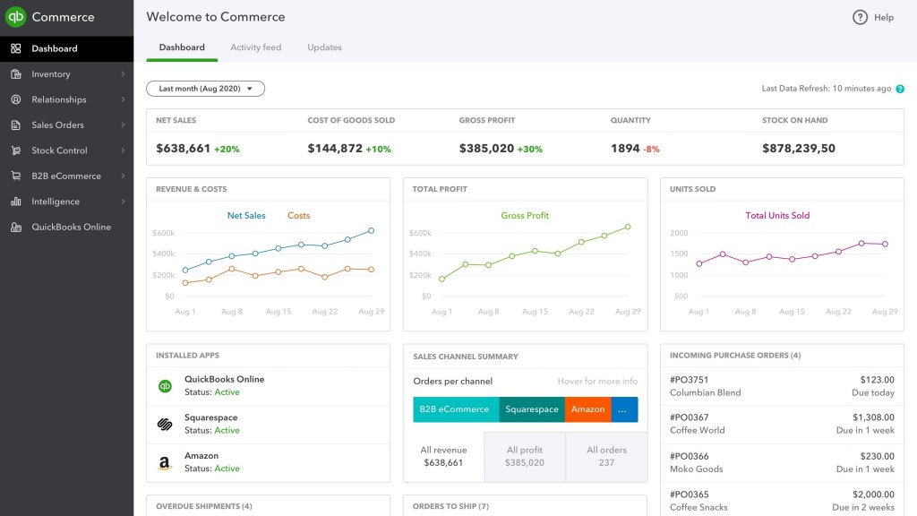 QuickBooks Commerce screenshot